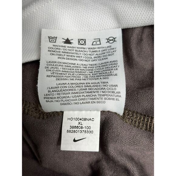 Nike Golf Shirt Mens XL White Gray Dri-Fit Long Sleeve Layered Performance Polo - Picture 5 of 8